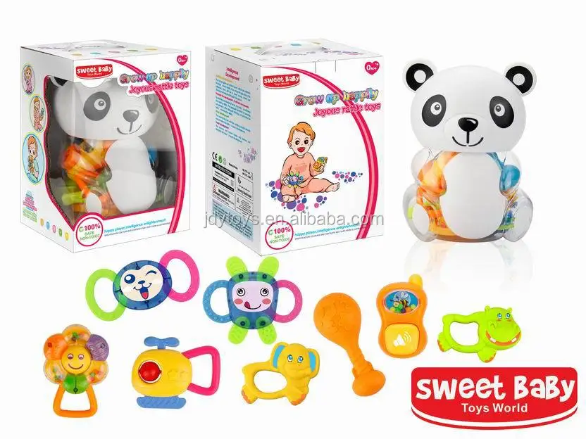 baby rattles, 8 pieces 2015 hot sale toy for baby