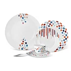 round 20pcs set custom printed germany dinner ware set porcelain
