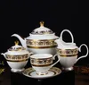 Embossed Ceramic Gold Chinese Tea Set For Home