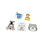 Custom Shape Silicone PU Microfiber Sticky Mobile Phone Cute Screen Cleaner