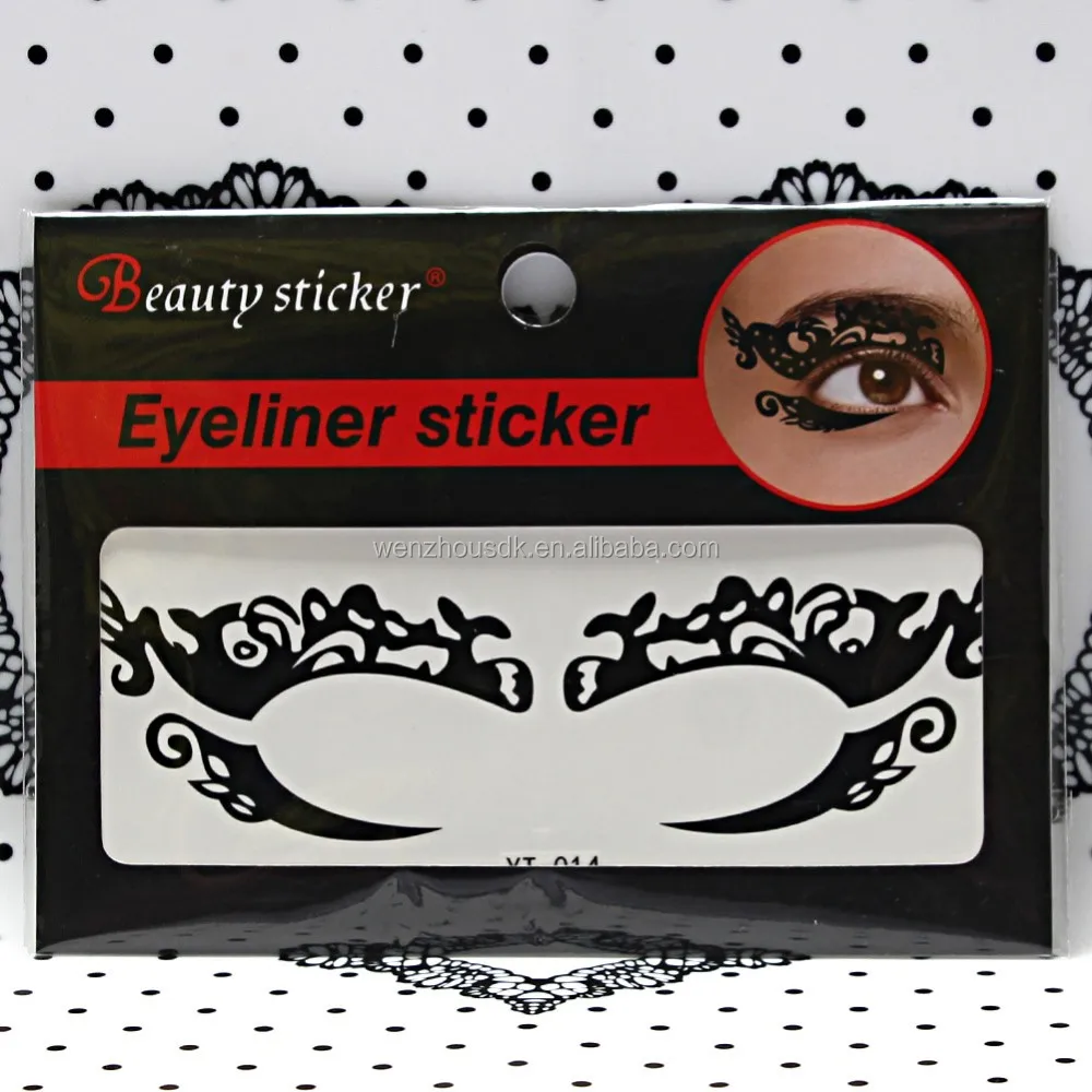 & christmas silk cloth black eye mask lace eye tattoo stickers