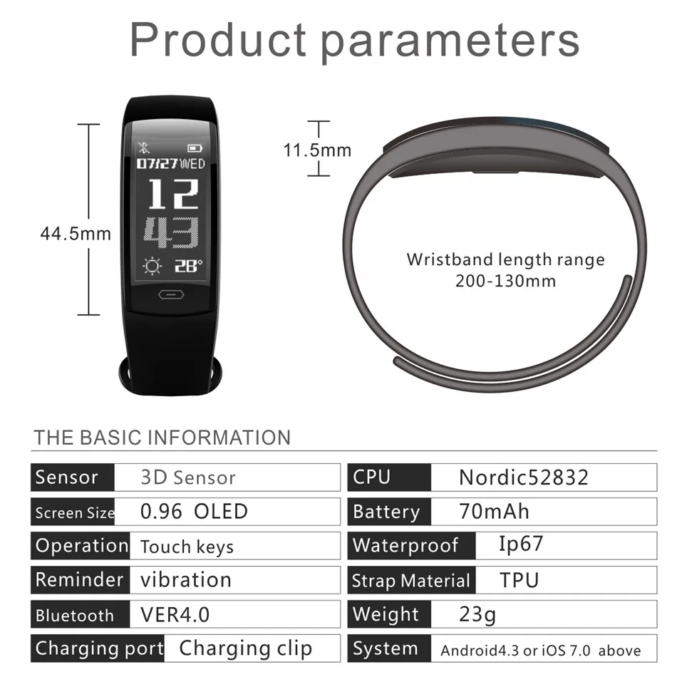 smart watch specification
