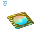 security holographic die cut sheet custom chrome logo sticker 3d hologram label
