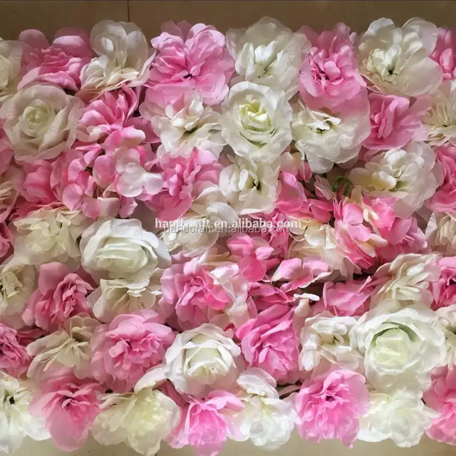 10ft light pink artificial hydrangea rose flower wall for