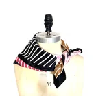 colourful stripe100% silk organza scarves shawl