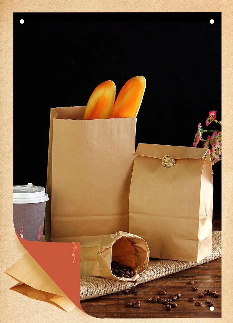 sizes product name: custom kraft bag takeaway food packaging