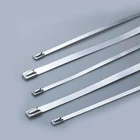 Ball Type Self Lock Band Strap Naked Stainless Steel Cable Ties