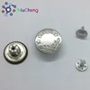 single pin rivet custom metal shank jeans denim button for clothing