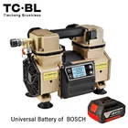 cordless brushless silent oilless oil free tire inflation 1HP portable dc mini car air pump for car compressor 18V