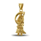 Cool Grim Reaper Pendant Custom Color Stainless Steel Halloween Neck Jewelry Wholesale