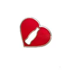 custom logo heart pin badge accessories for sale