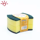 Heavy duty scrub pad green kitchen cleaning sponge scourer scrub sponge dish towels