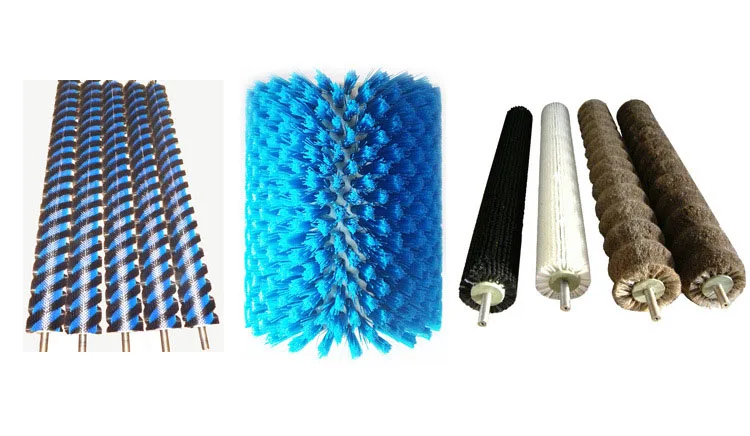 Cylinder Rotary Nylon Industrial Roller Cleaning Vegetable Fruit Brush