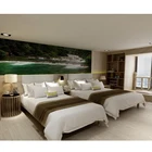 Customized Hotel bedroom furniture for Deluxe Executive hotel room twin bed