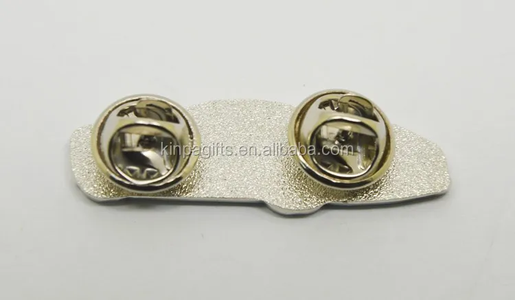 custom made cute red car shape cartoon metal lapel hard enamel