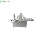 Automatic Glass Jar Filling Capping and Labeling Machine