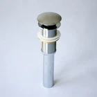 Pop Up Drain with Overflow for Bathroom Lavatory Vessel Vanity Basin Sink Waste Strainer Polished