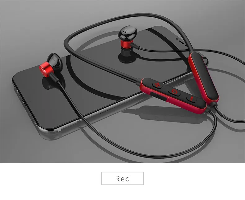 B10 Wholesale OEM Magnetic Metal NeckBand Bluetooths In-ear Earbuds Mini Wireless Sports Earphone - ANKUX.COM