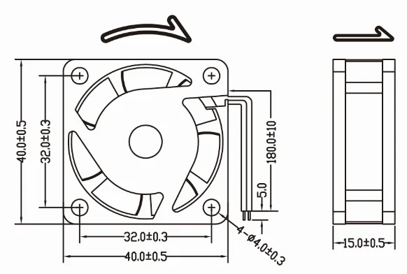 Cooling Fan, 4015, Waterproof, IP55, 5v - detail 6