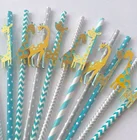 beautiful party decorative artificial paper straws for kid