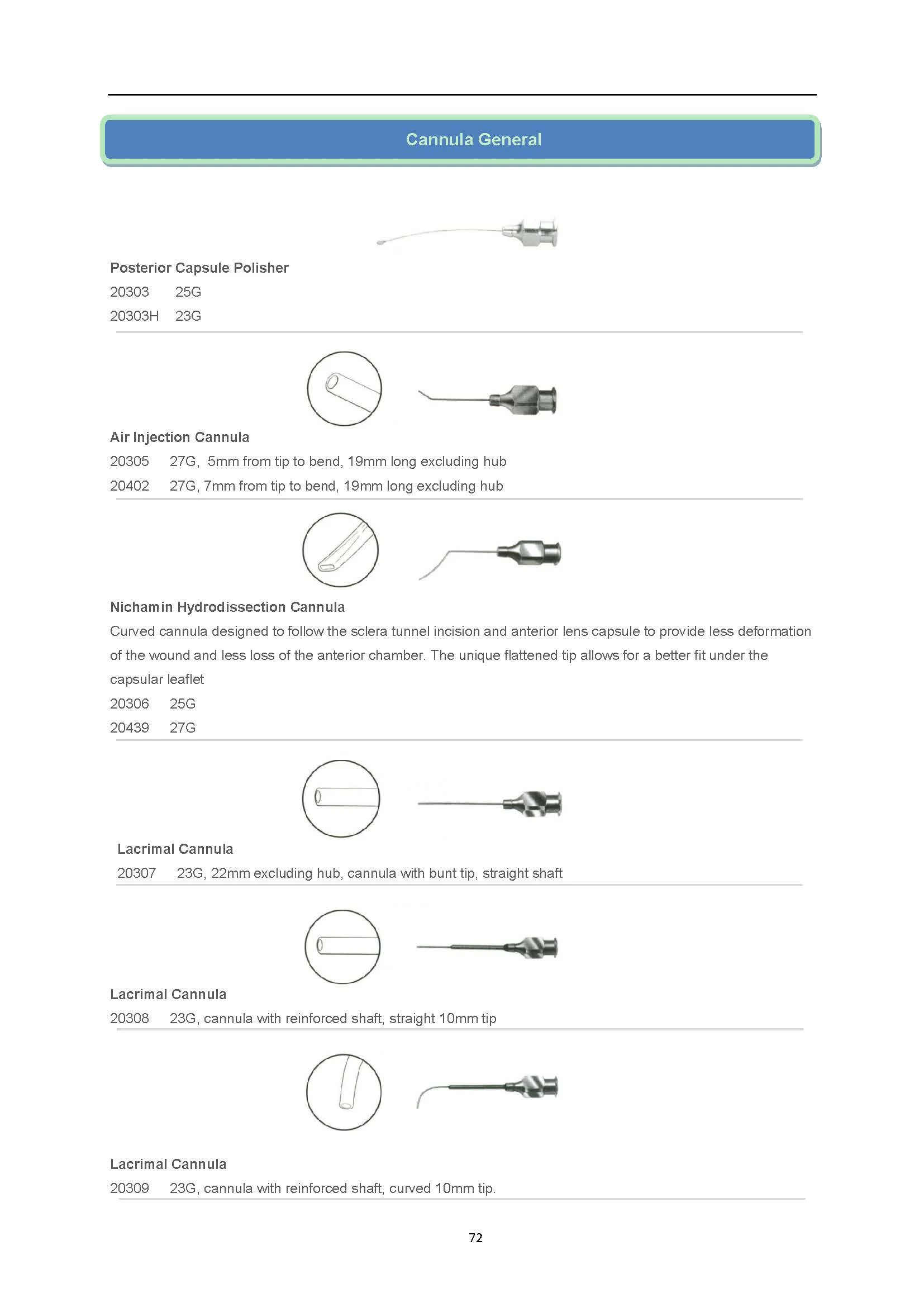 knolle anterior chamber irrigating cannula