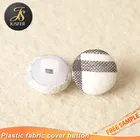 White plastic button for metal parts with shank button garment accessories