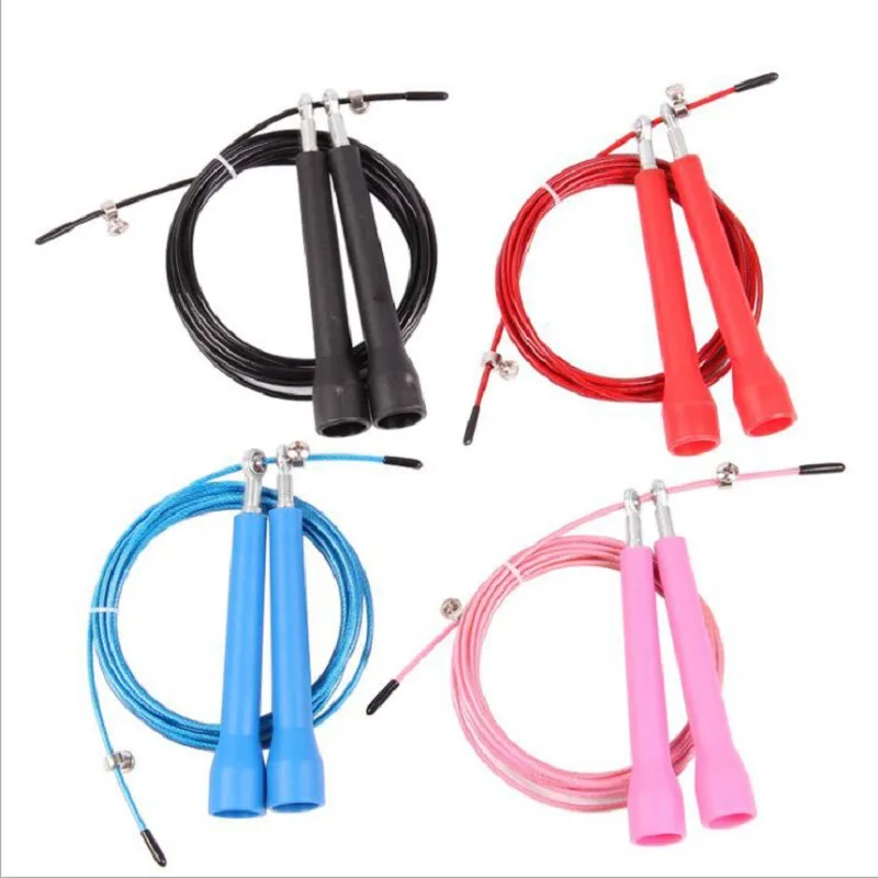 Adjustable Skipping Rope Anti-Skidding Steel Wire Jump Rope Crossfit Training Skipping Rope