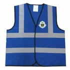 blue heat transfer reflective safety vest