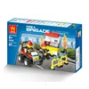 WANGE mini gas stations magic building car sets imagination brick toys for older kids