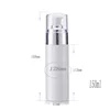 thick plastic white body silver pump lotion/essence/cream cosmetic 120ml/150ml pet pump bottle
