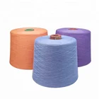 i love this yarn colors 35% cotton + 65% polyester knitting blended yarn for weaving