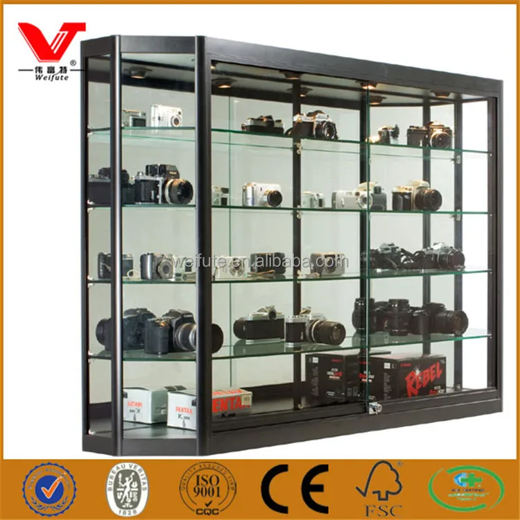 Wooden Camera Glass Display Cases Buy Wall
