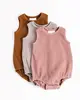 organic cotton ribbed bubble rompers wholesale baby clothing