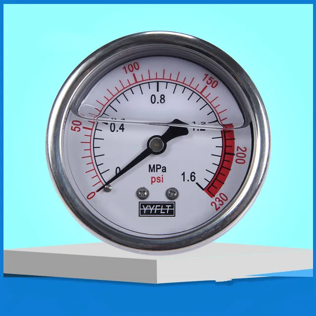 PneumaticPlus PSB20-160 Air Pressure Gauge 2" Dial, Center Back Mount, 1/4" NPT, 0-160 PSI