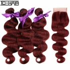 virgin brazilian ombre color hair bundles body wave T1b/99j# full cuticle remy hair extensions no tangle no shedding