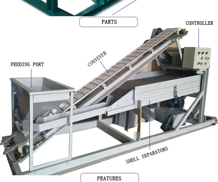pine nuts crushing cracking shelling machine pistachio shelling machine supplier