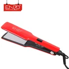 ENZO 2019 most popular private label flat iron salon titanium plate professional red quick heating hair straightener