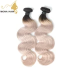 Soft colored hair 1b/grey malaysian body wave hair