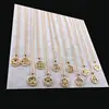 Stainless Steel Zodiac Sings Necklace Gold Color Men Women Cut Out Necklace