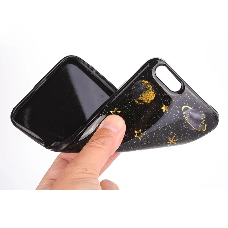 Planet star silicone case iphone 6 s 7 8 plus x (6)