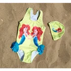 Lovely baby princess children's mermaid jumpsuits bathing suit