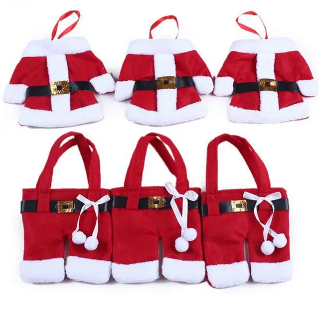 funny gift bags christmas clothes pants fork bags and tree