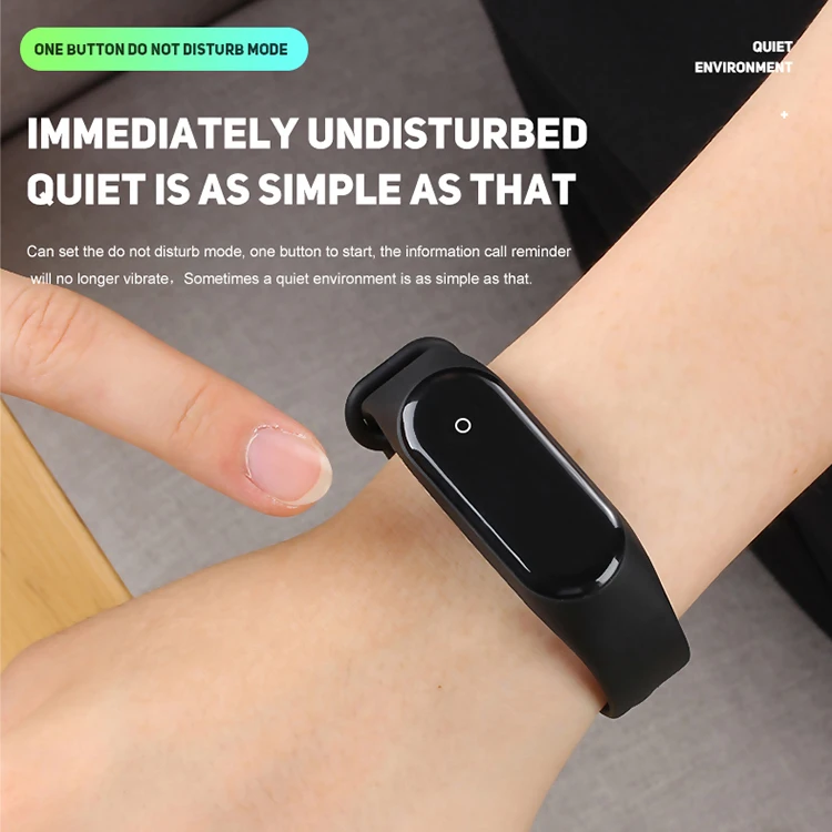 2019 latest Hot Sale Smartwatch M4 Heart Rate Sleep Smart Band Color Screen Smart Bracelet M4