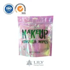 New makeup removing wet wipes individual packed and zipper bags hot selling fashion alcohol free lady makeup remover