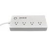 Smart Tuya Electrical Multi Switch Socket 4 Plug 4 USB Ports 220V Power Outlet Adapter WIFI American Extension Socket