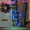 Commercial 10m IP65 waterproof rubber cable Blue color LED Christmas string light for tree decoration
