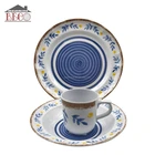 2019 new design 12 pcs melamine coupe shape dinner set