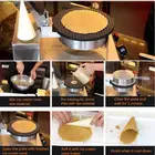 Snack equipments aluminum plate ice cream waffle cone machine commercial waffle cone baker