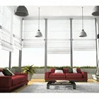 Motorized remote control full blackout flat roman shade blind