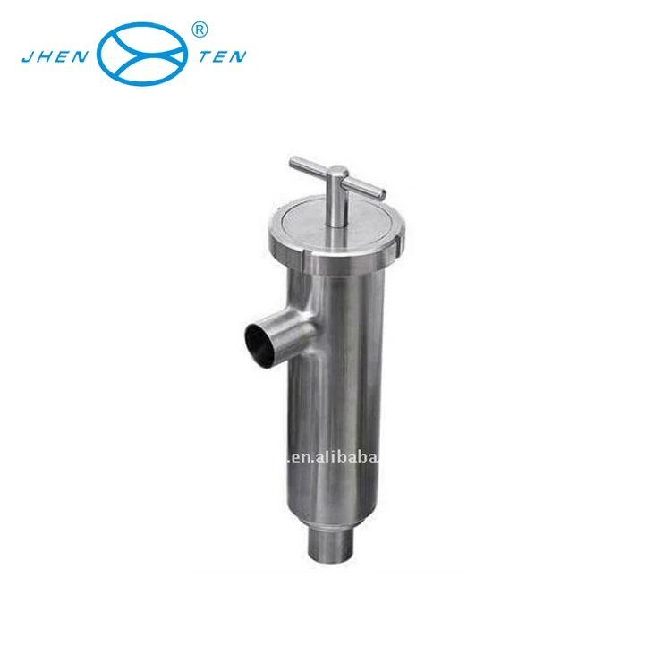 Food grade sanitary stainless steel straight type milk strainer filter
